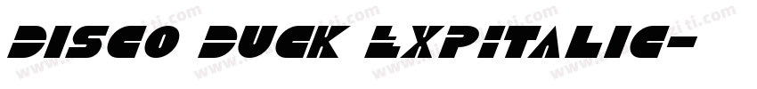 Disco Duck ExpItalic字体转换